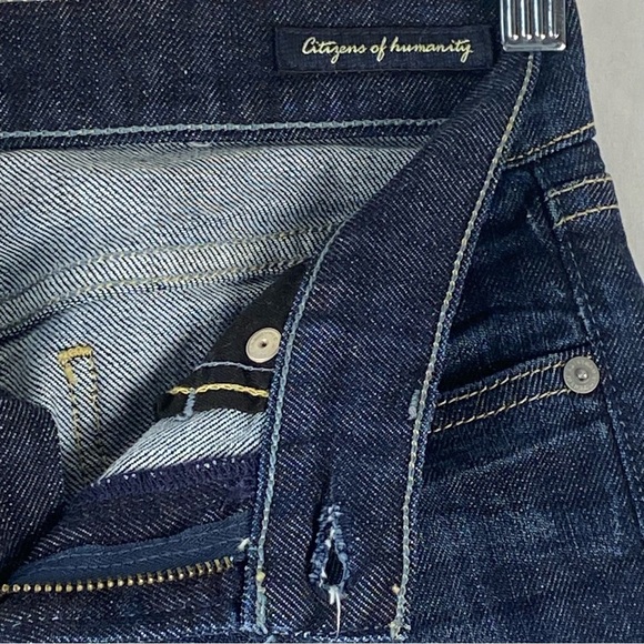 Citizens of Humanity By Jerome Dahan Dita Jeans Petite Bootcut Size 24 Blue Wash - Picture 15 of 16